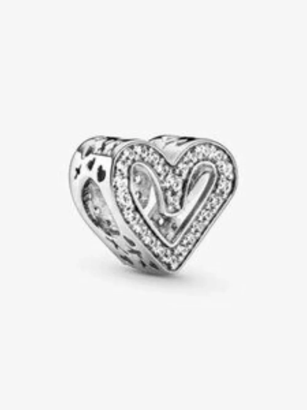 Pandora Sparkling Freehand Heart Charm